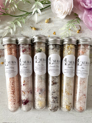 Spa Bath Salt Soak Tubes - Set of 6