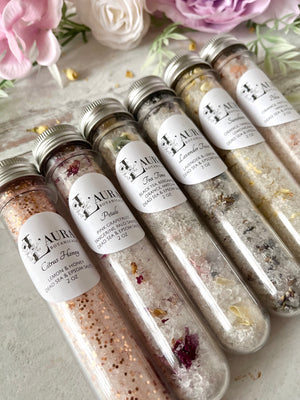 Spa Bath Salt Soak Tubes - Set of 6