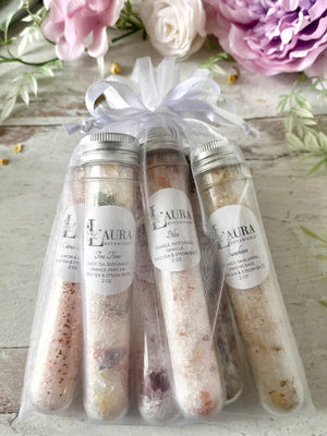 Spa Bath Salt Soak Tubes - Set of 6