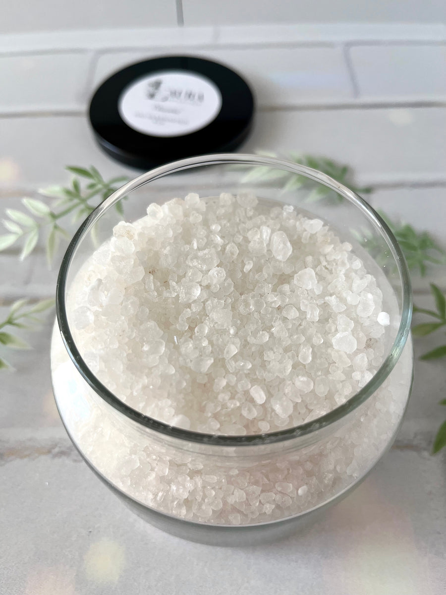 Unscented Dead Sea and Epsom Bath Salts 8 oz Jar