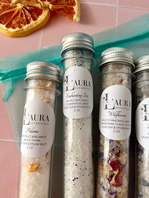 Spa Bath Salt Soak Tubes - Set of 6
