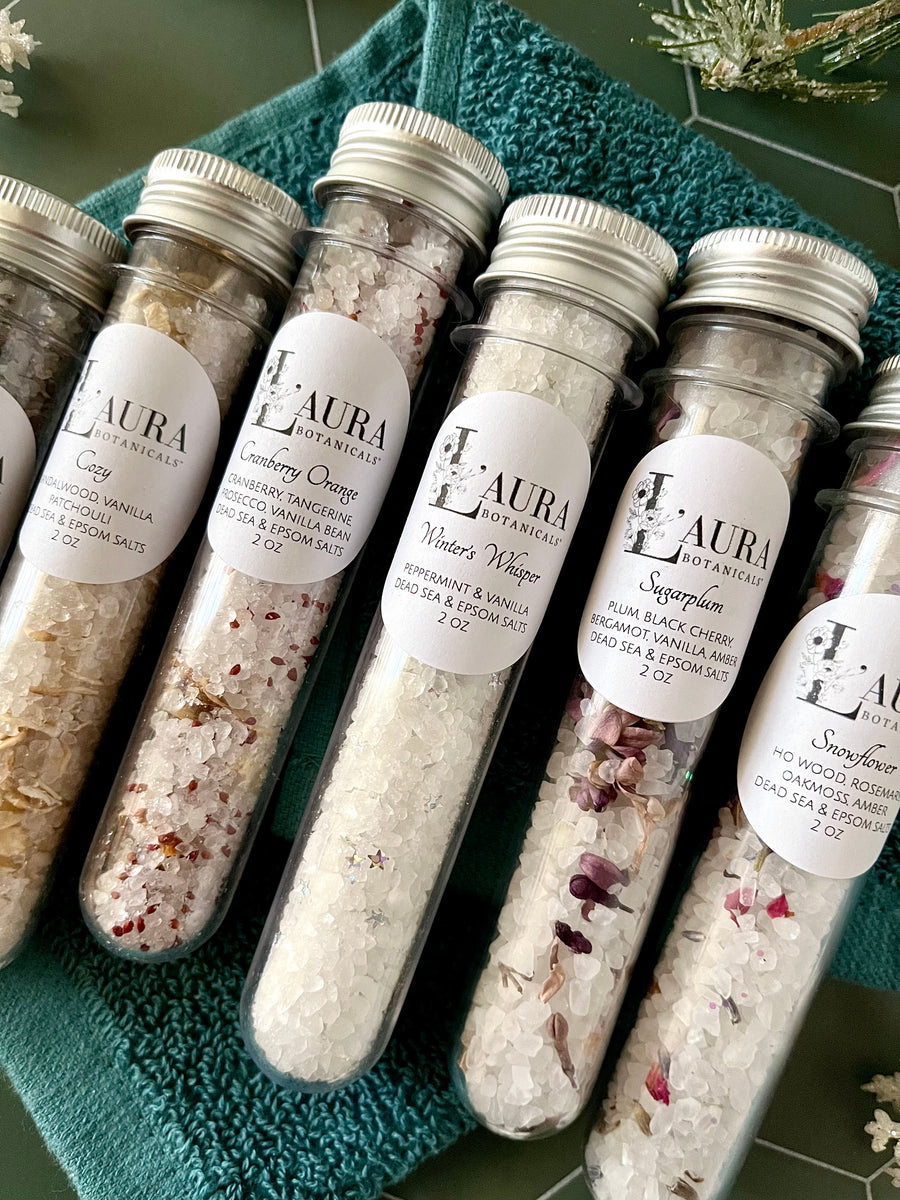 Spa Bath Salt Soak Tubes - Set of 6