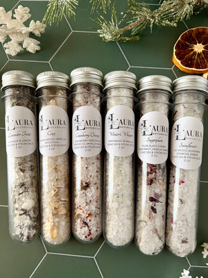 Spa Bath Salt Soak Tubes - Set of 6